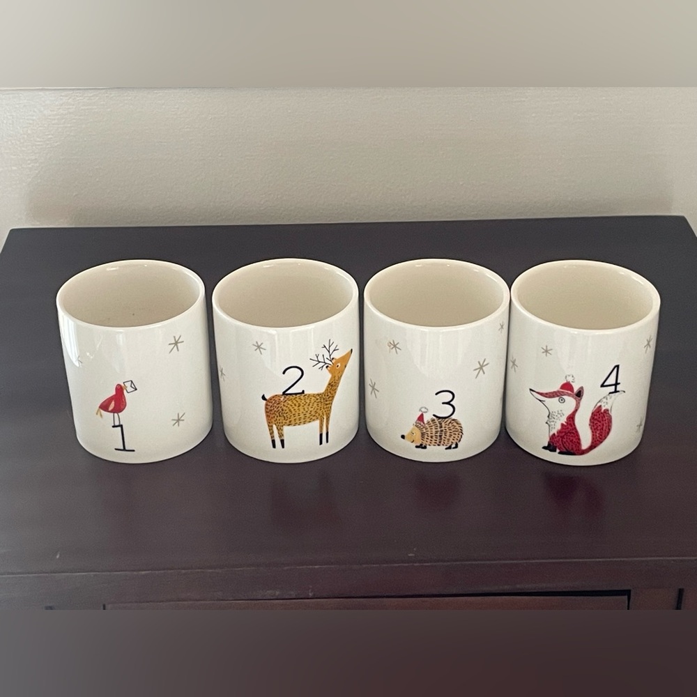 BNWT- IHR “Merry Christmas My Deer” Holiday Cups Set of 4, Incredibly Versatile